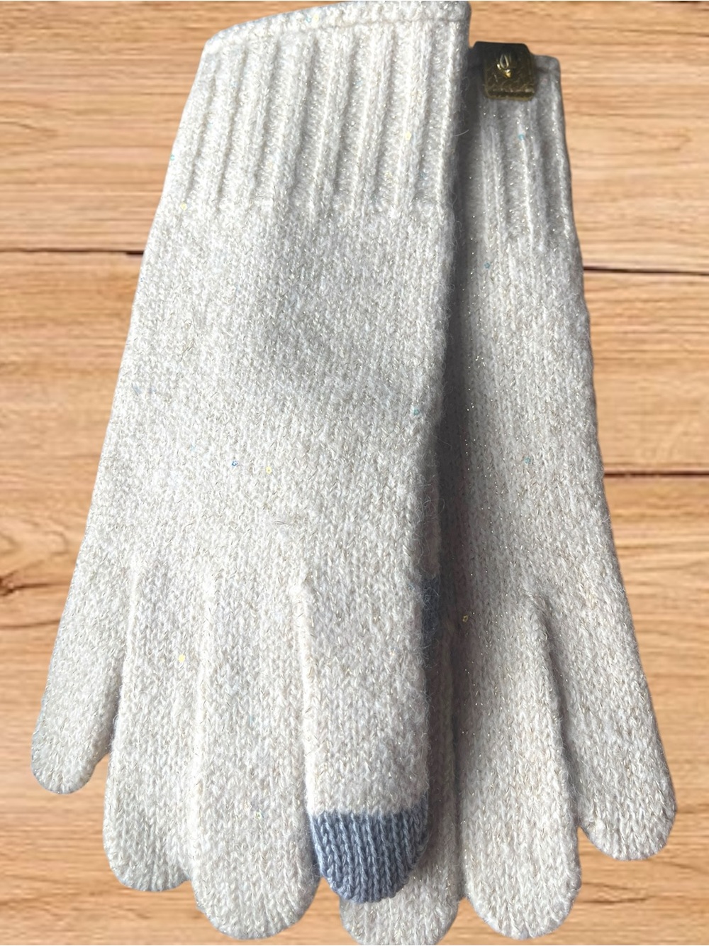 KURT GEIGER RARE Sequin Showroom Prototype Eagle Knit Touchscreen Gloves NWT - Picture 6 of 13